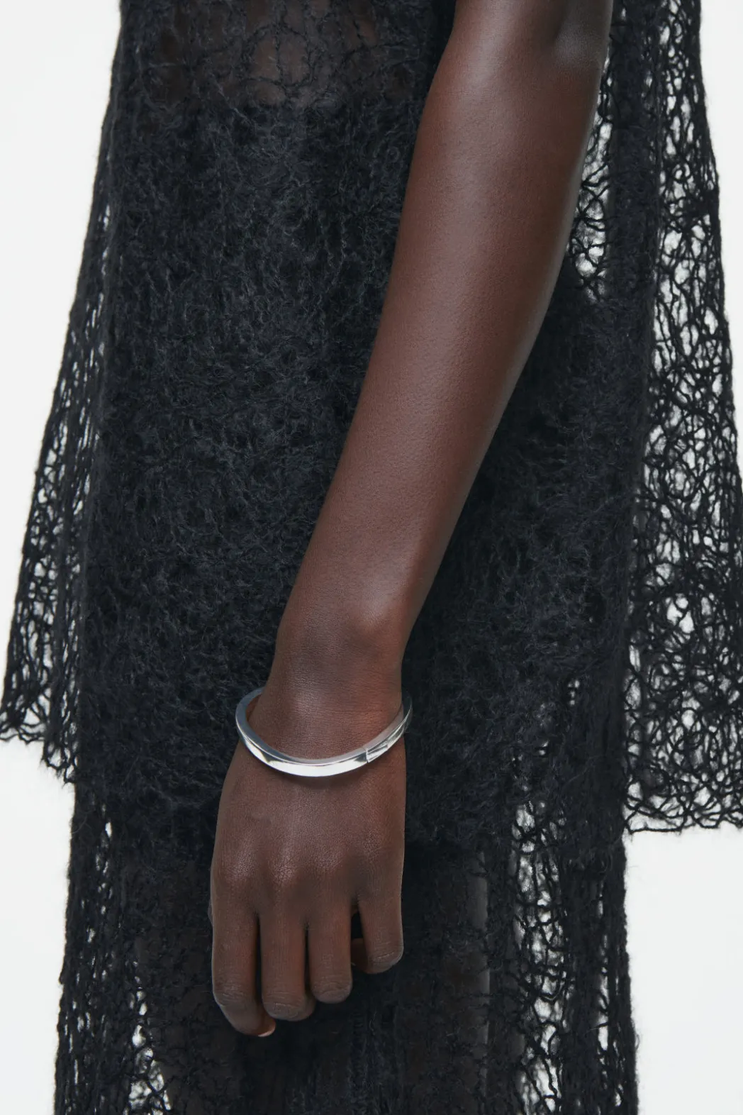 Best COS SHEER EMBROIDERED MOHAIR SKIRT BLACK