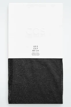 Hot COS SHEER LUREX TIGHTS BLACK / SILVER