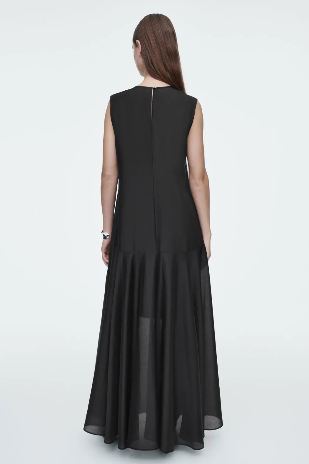 Hot COS SHEER MAXI DRESS BLACK