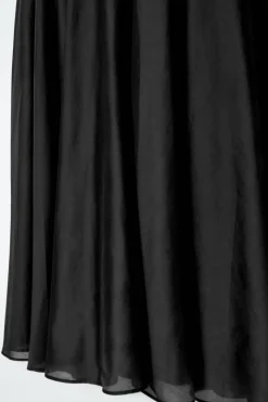 Hot COS SHEER MAXI DRESS BLACK