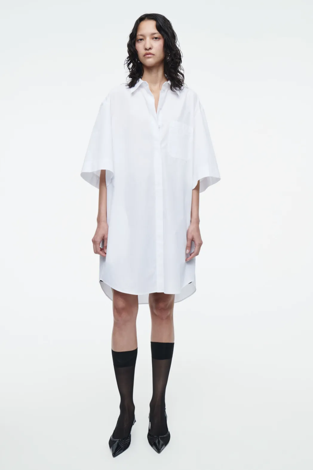 Clearance COS SHEER MID-LENGTH SOCKS BLACK