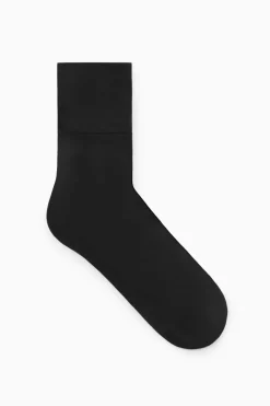 Clearance COS SHEER MID-LENGTH SOCKS BLACK