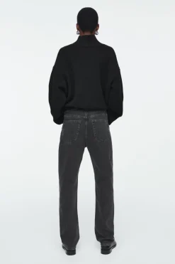 Hot COS SHIFT STRAIGHT-LEG JEANS FADED BLACK