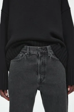 Hot COS SHIFT STRAIGHT-LEG JEANS FADED BLACK