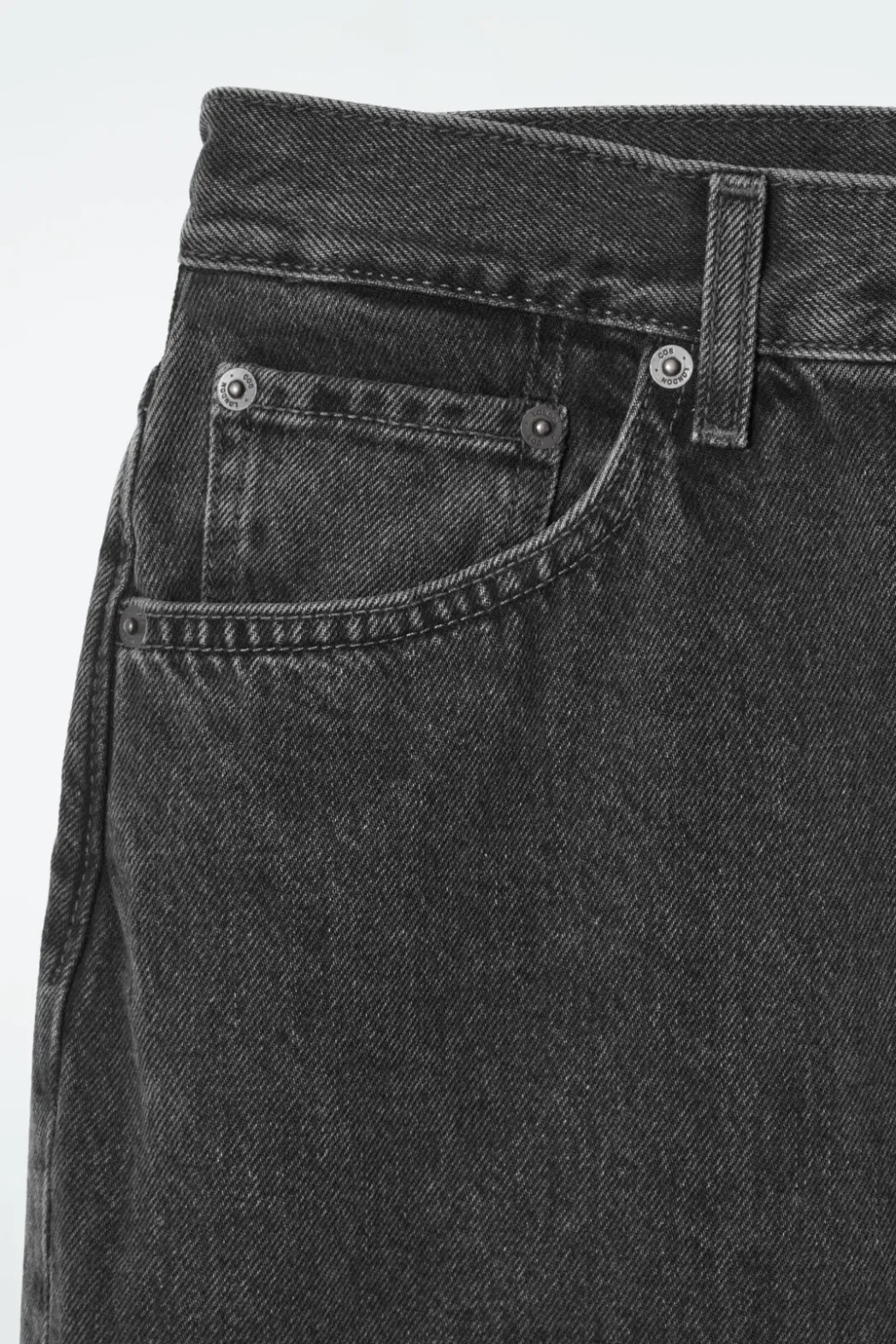 Hot COS SHIFT STRAIGHT-LEG JEANS FADED BLACK