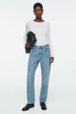Hot COS SHIFT STRAIGHT-LEG JEANS FADED BLUE