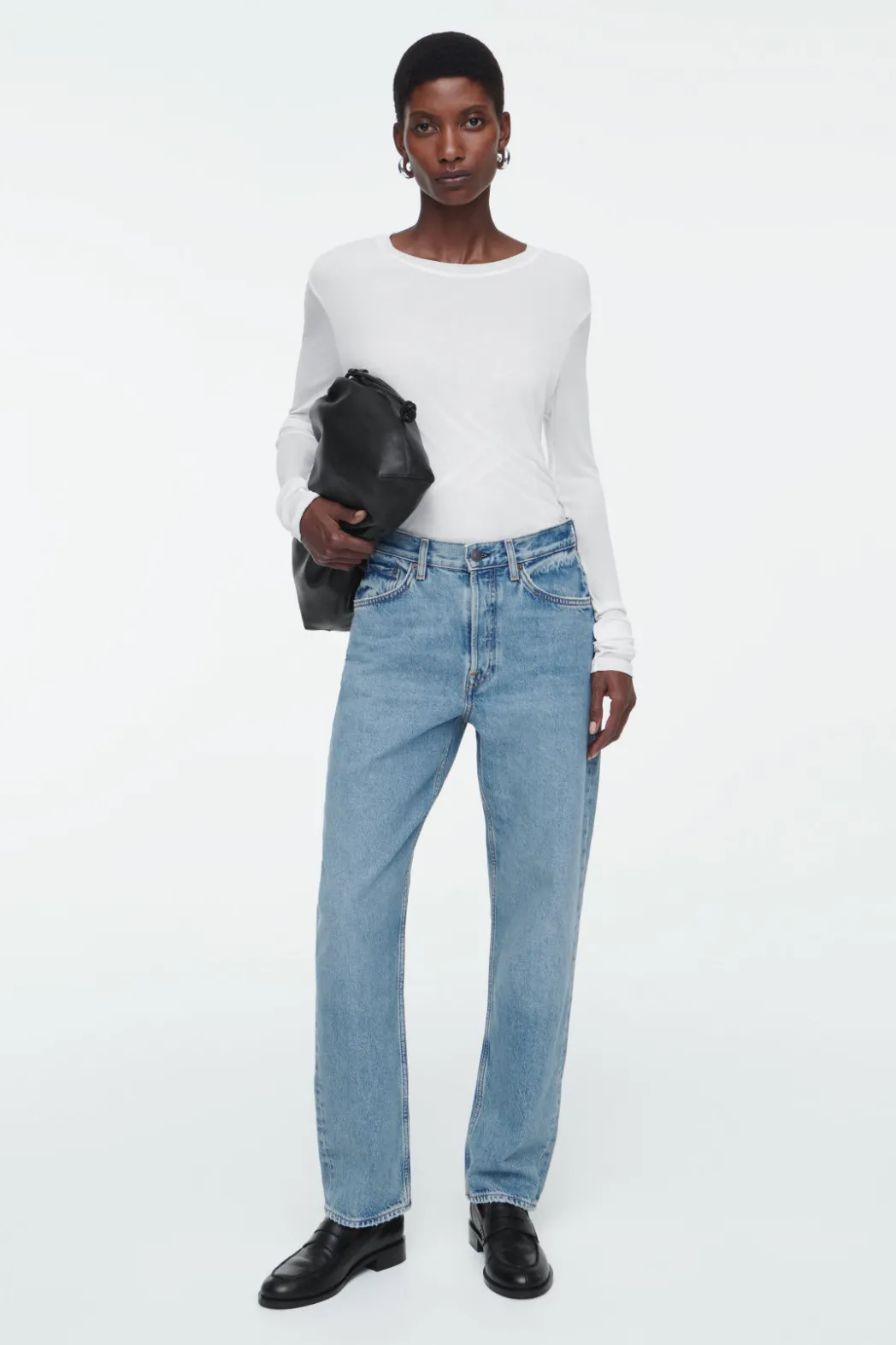 Hot COS SHIFT STRAIGHT-LEG JEANS FADED BLUE