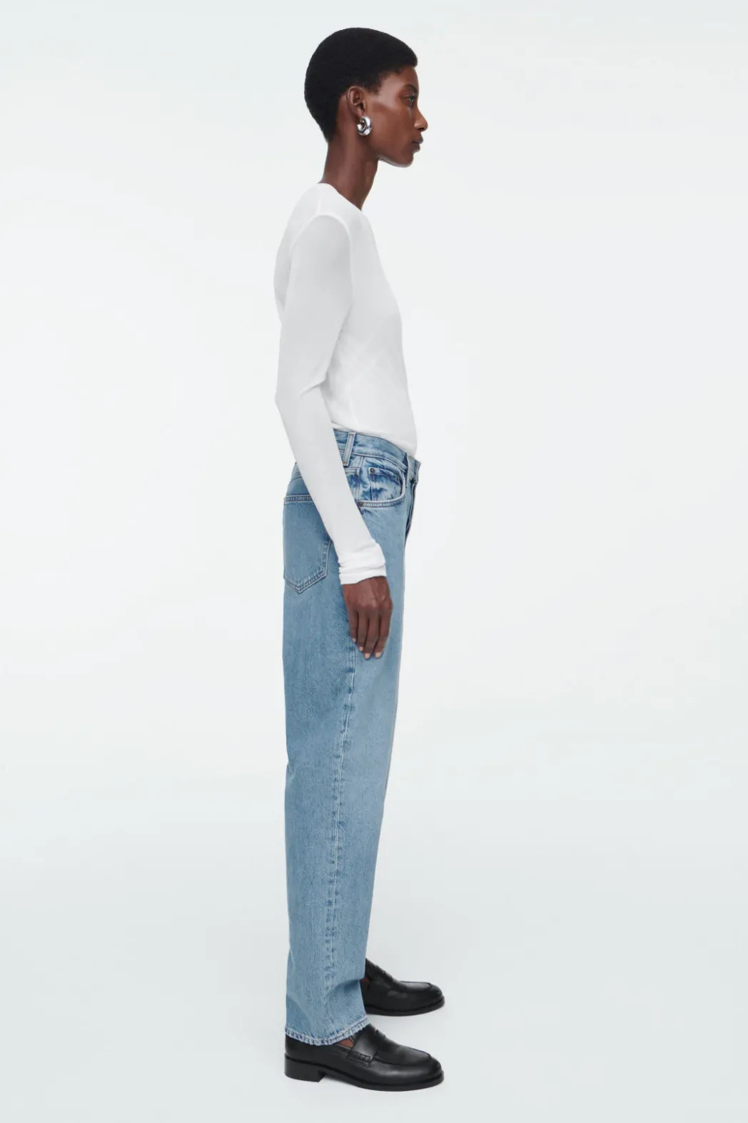Hot COS SHIFT STRAIGHT-LEG JEANS FADED BLUE