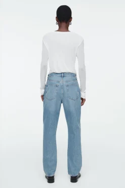 Hot COS SHIFT STRAIGHT-LEG JEANS FADED BLUE