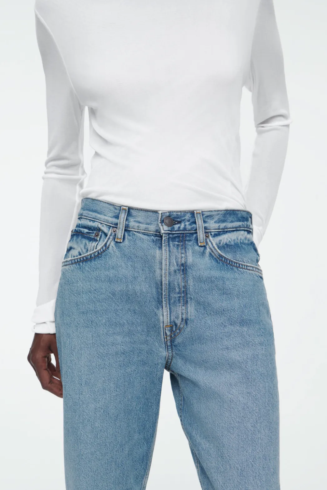 Hot COS SHIFT STRAIGHT-LEG JEANS FADED BLUE