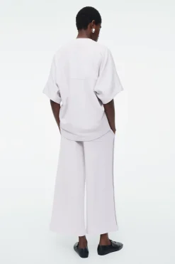 Discount COS SHORT-SLEEVED JERSEY SWEATSHIRT LILAC