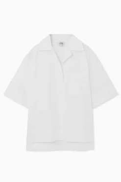 Sale COS SHORT-SLEEVED RESORT SHIRT WHITE