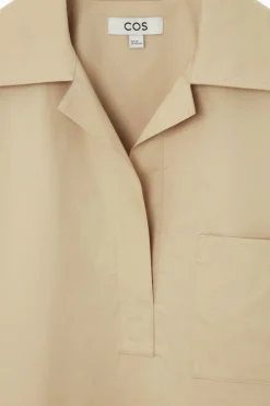 Best COS SHORT-SLEEVED RESORT SHIRT BEIGE