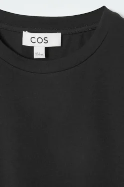 COS SHRUNKEN SLIM T-SHIRT BLACK