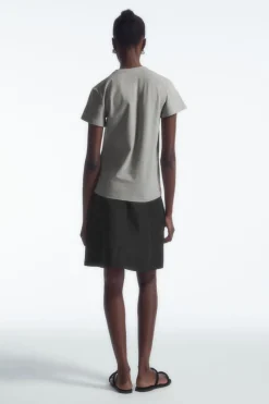 Sale COS SHRUNKEN SLIM T-SHIRT GRAY MARL