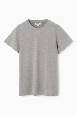 Sale COS SHRUNKEN SLIM T-SHIRT GRAY MARL