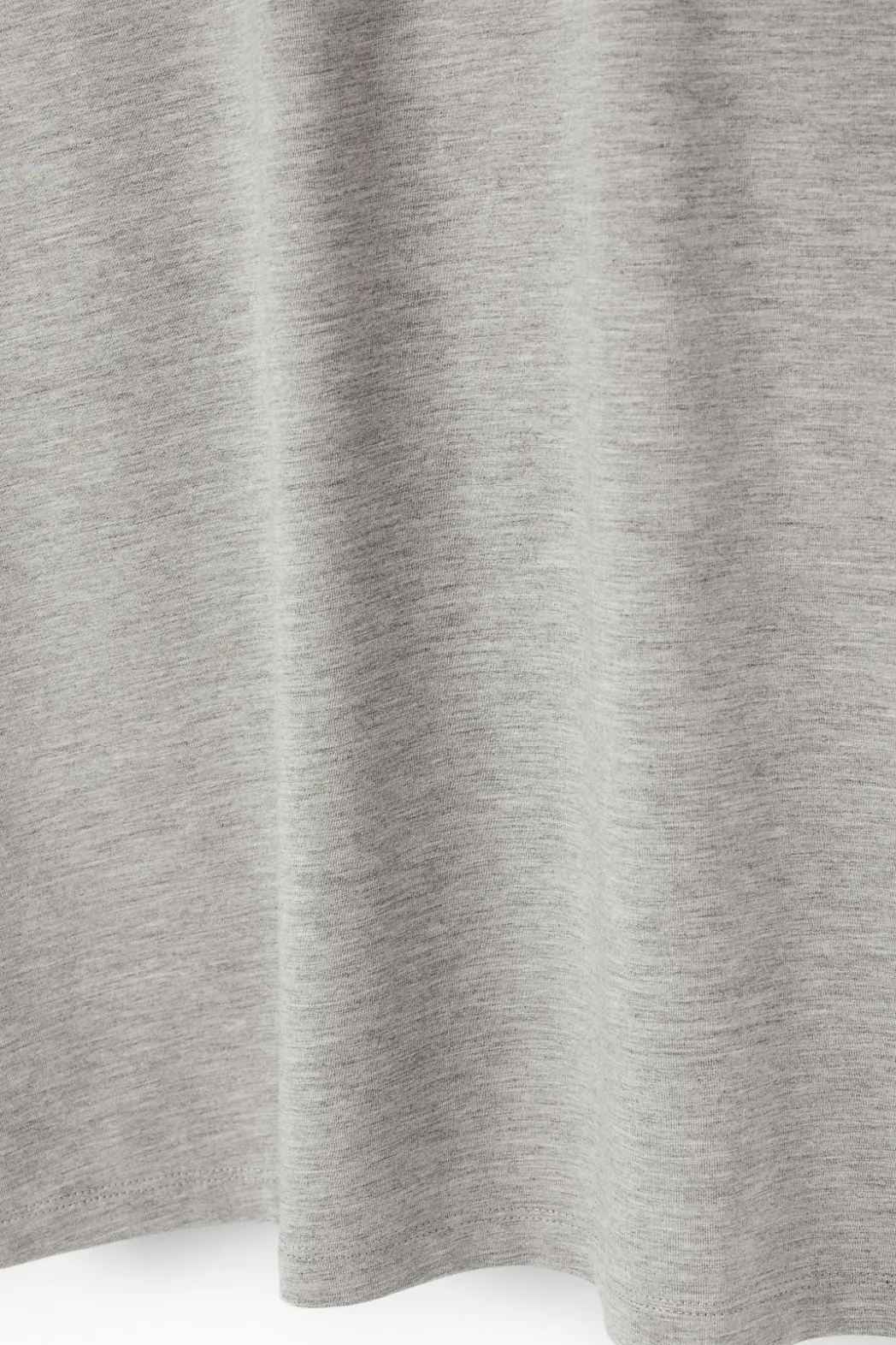 Sale COS SHRUNKEN SLIM T-SHIRT GRAY MARL