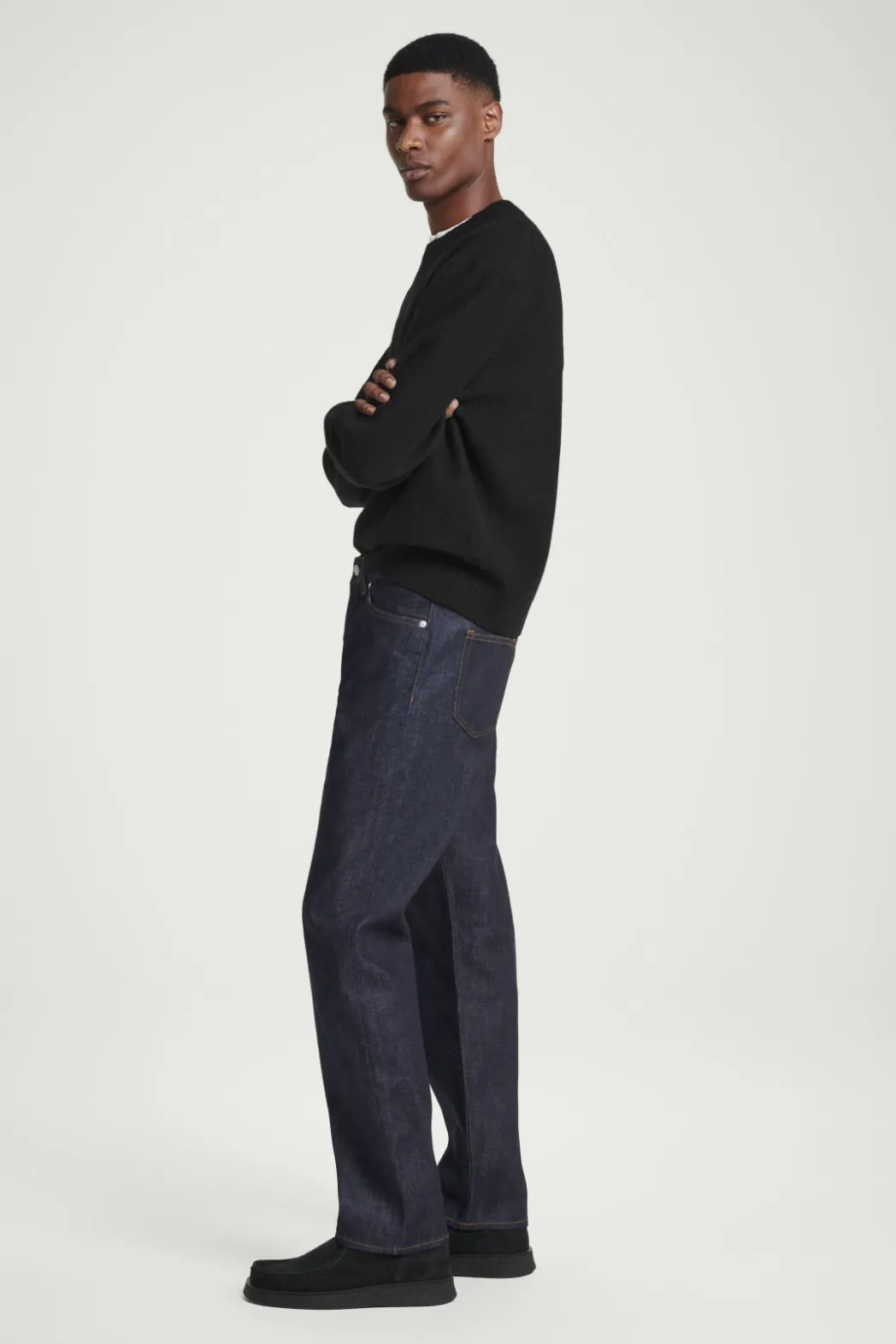 Clearance COS SIGNATURE RAW SELVEDGE STRAIGHT-LEG JEANS RAW INDIGO