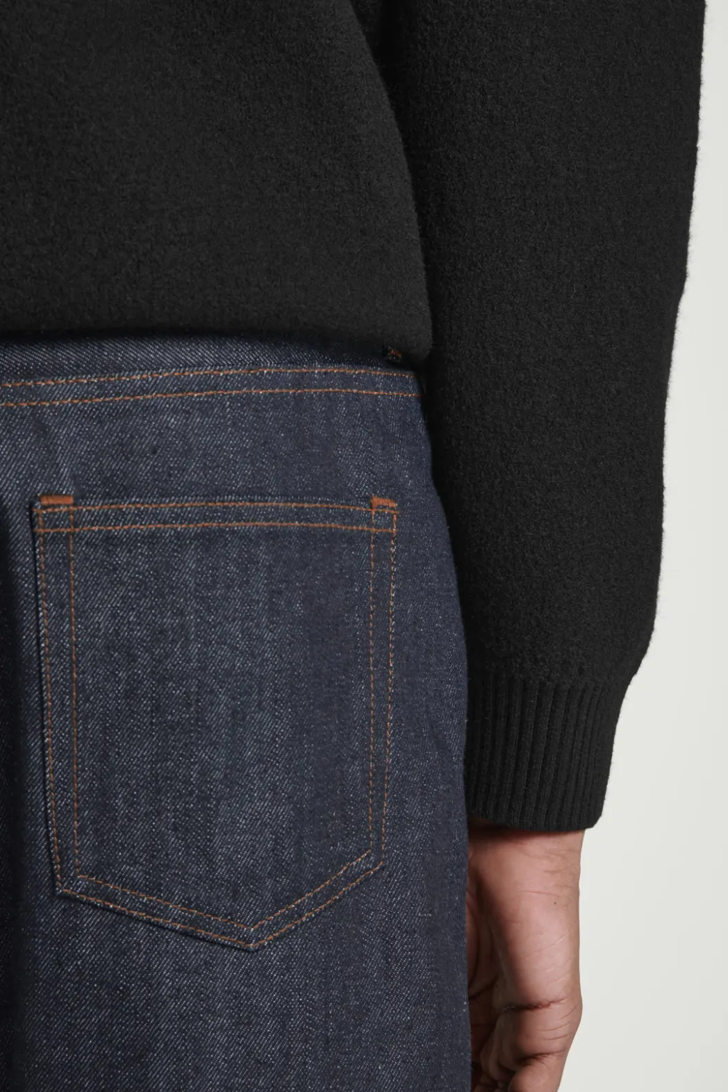 Clearance COS SIGNATURE RAW SELVEDGE STRAIGHT-LEG JEANS RAW INDIGO