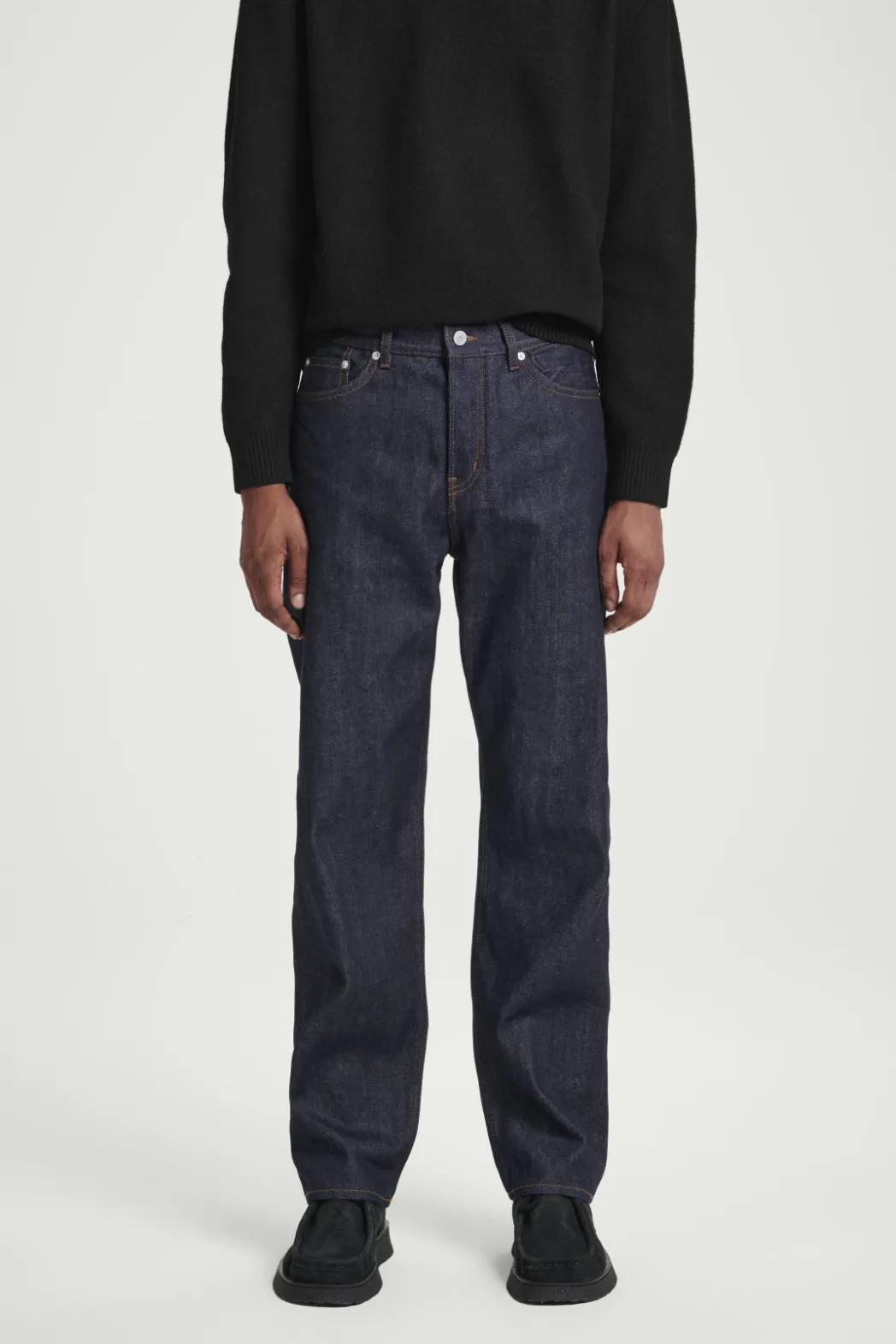 Clearance COS SIGNATURE RAW SELVEDGE STRAIGHT-LEG JEANS RAW INDIGO
