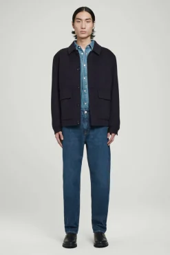 New COS SIGNATURE STRAIGHT-LEG JEANS DARK BLUE