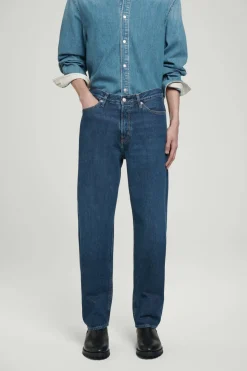 New COS SIGNATURE STRAIGHT-LEG JEANS DARK BLUE
