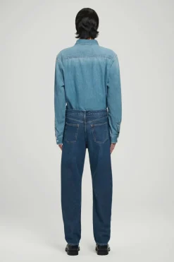 New COS SIGNATURE STRAIGHT-LEG JEANS DARK BLUE