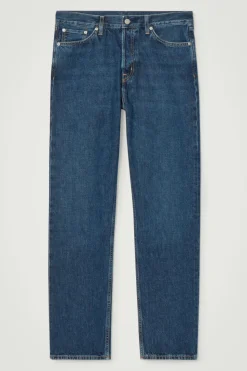 New COS SIGNATURE STRAIGHT-LEG JEANS DARK BLUE