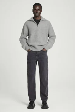 Online COS SIGNATURE STRAIGHT-LEG JEANS WASHED BLACK