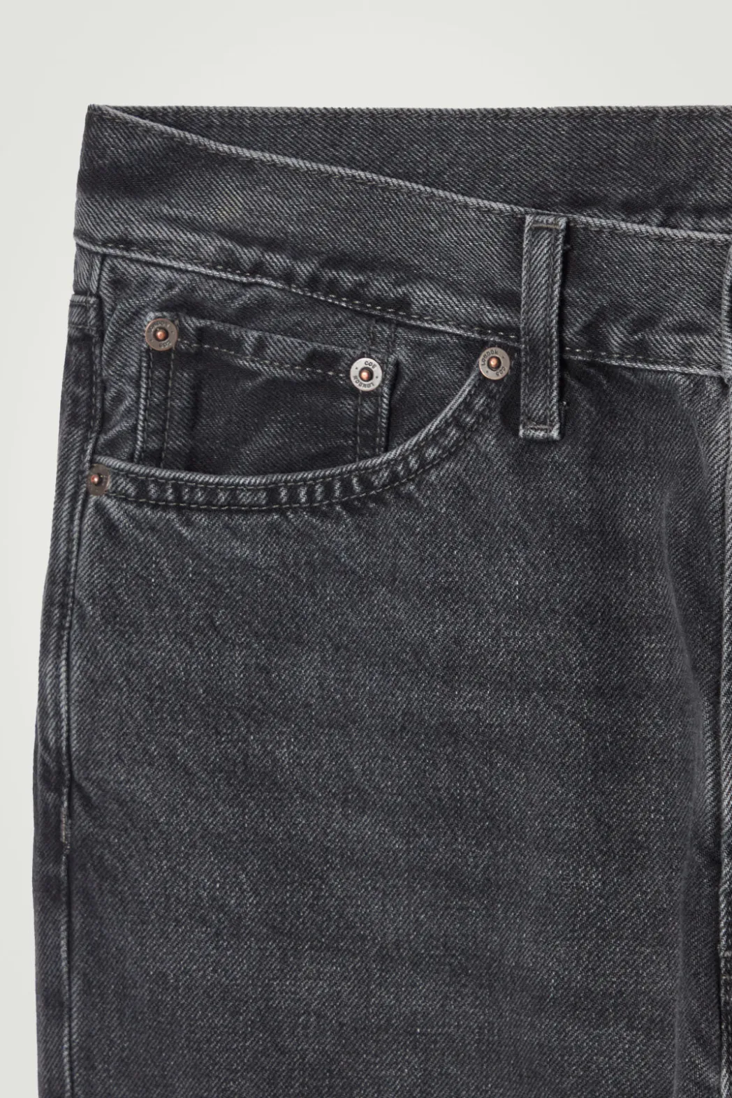 Online COS SIGNATURE STRAIGHT-LEG JEANS WASHED BLACK