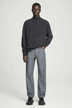 COS SIGNATURE STRAIGHT-LEG JEANS GRAY