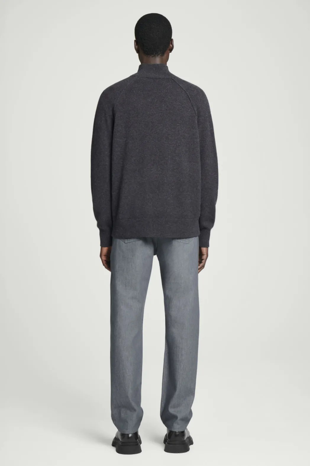 COS SIGNATURE STRAIGHT-LEG JEANS GRAY