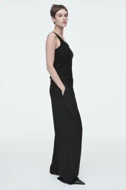 Best COS SILK TANK TOP BLACK