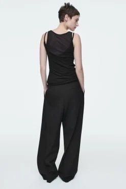 Best COS SILK TANK TOP BLACK