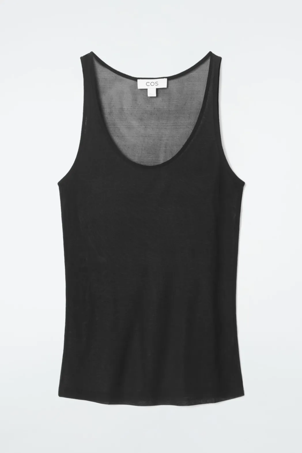 Best COS SILK TANK TOP BLACK