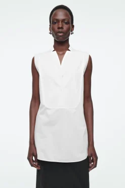 New COS SLEEVELESS BLOUSE WHITE