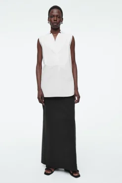 New COS SLEEVELESS BLOUSE WHITE