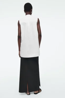 New COS SLEEVELESS BLOUSE WHITE