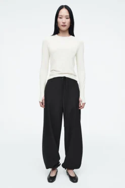 Clearance COS SLIM LONG-SLEEVE TOP WHITE