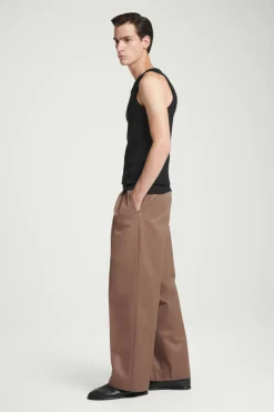 New COS SLIM RIBBED COTTON TANK TOP BLACK