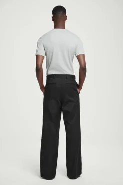 Hot COS SLIM RIBBED COTTON T-SHIRT LIGHT GRAY