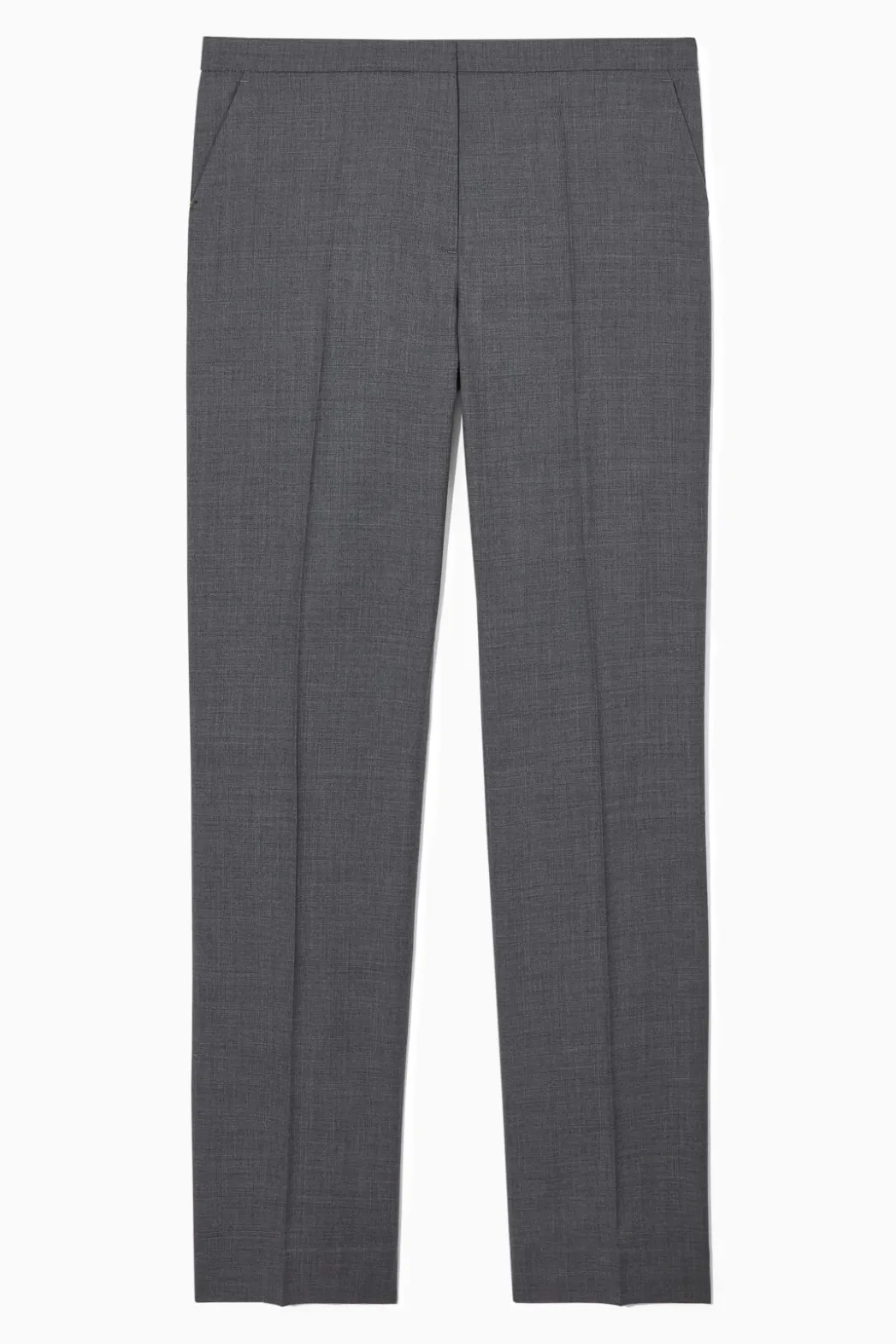 Sale COS SLIM TAILORED WOOL PANTS GRAY