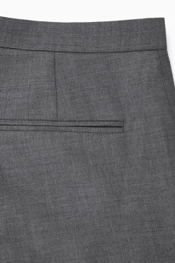 Sale COS SLIM TAILORED WOOL PANTS GRAY