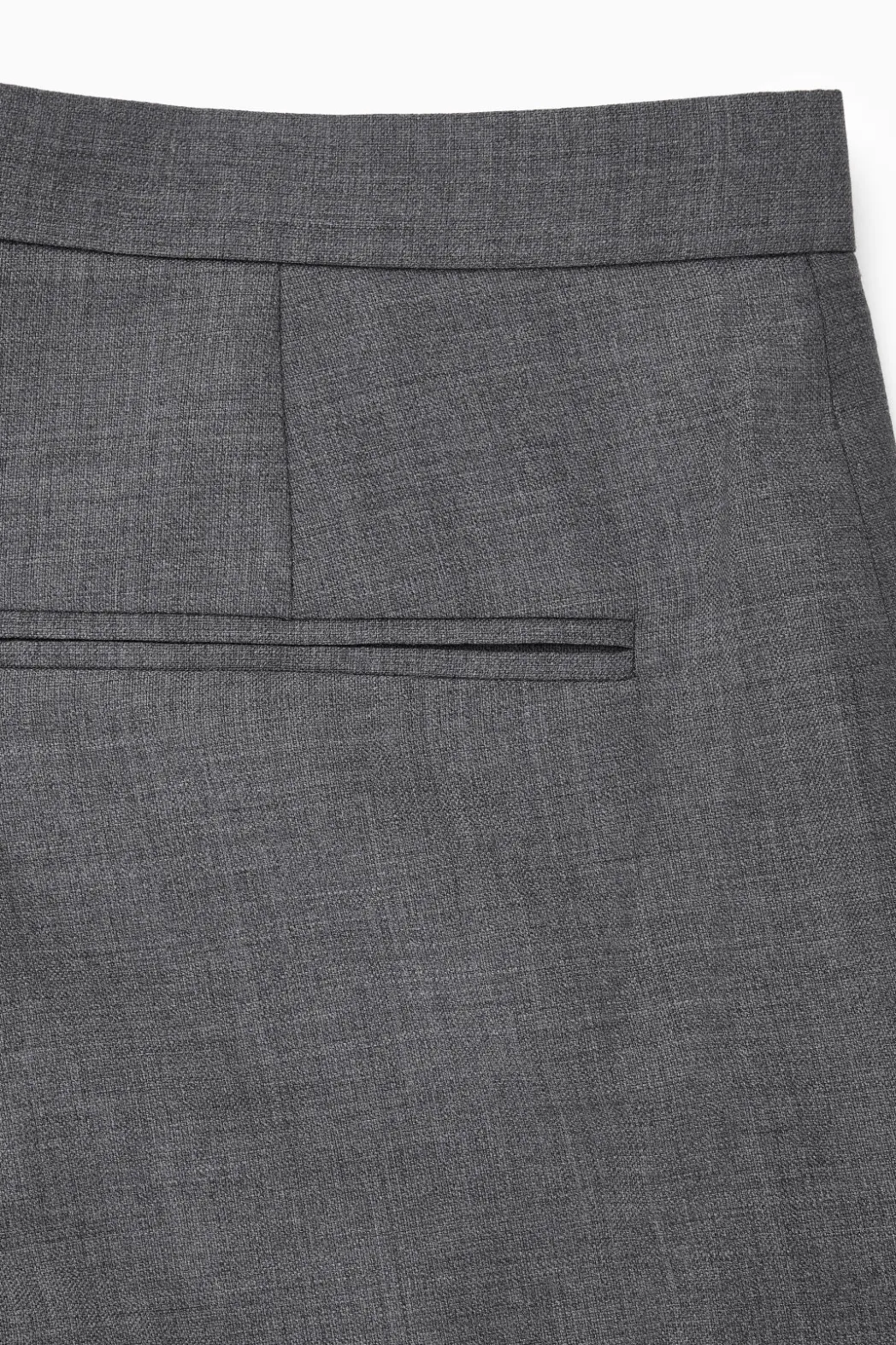 Sale COS SLIM TAILORED WOOL PANTS GRAY