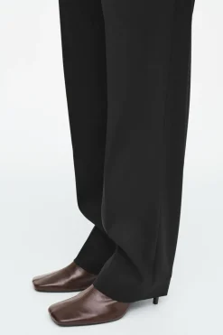 Best COS SLIM TAILORED WOOL-BLEND PANTS BLACK