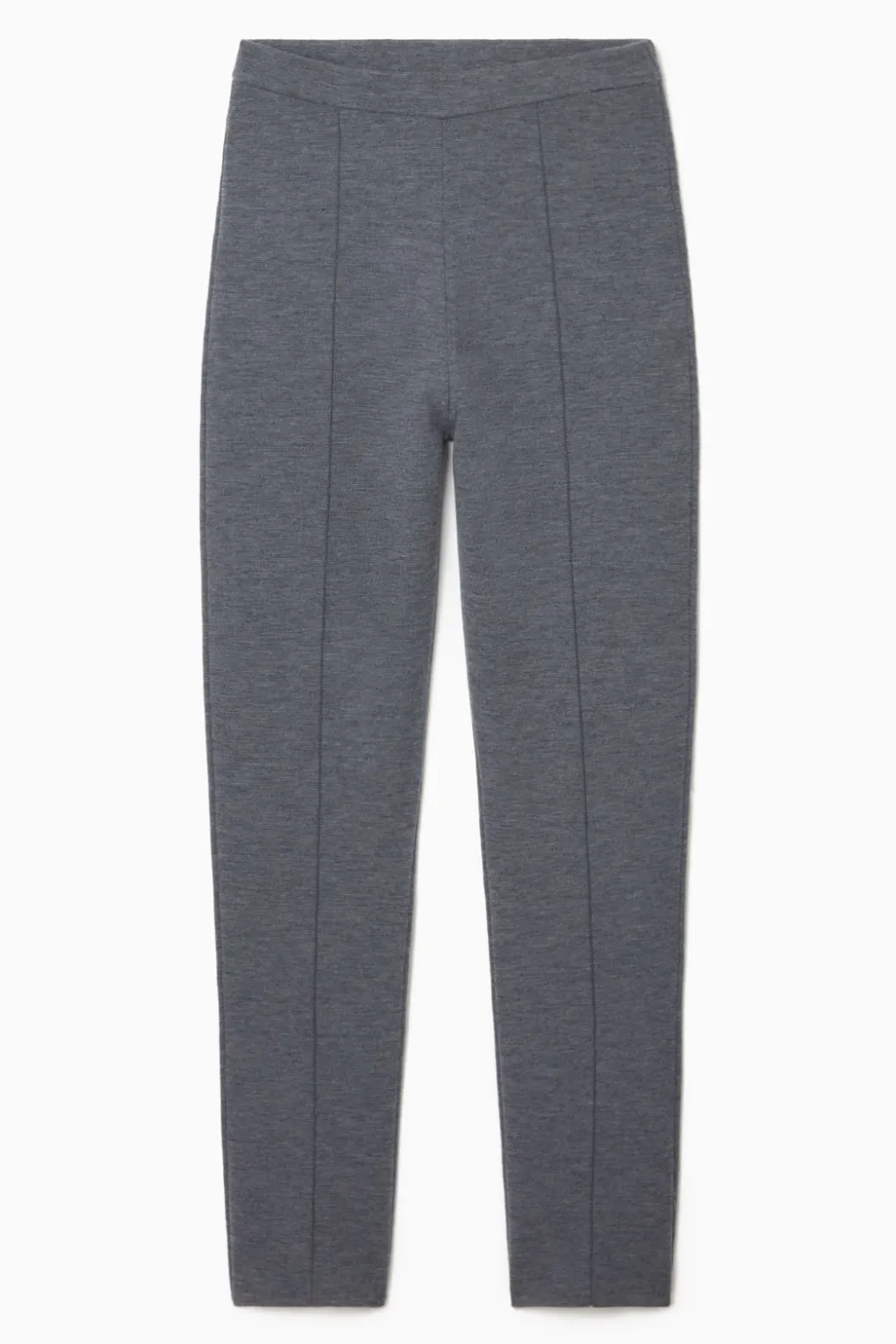 Clearance COS SLIM-FIT KNITTED PANTS GRAY