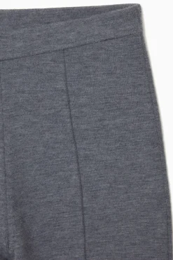 Clearance COS SLIM-FIT KNITTED PANTS GRAY