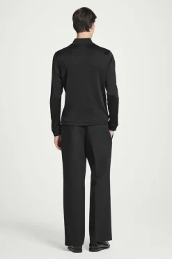 Discount COS SLIM-FIT MOCK-NECK TOP BLACK