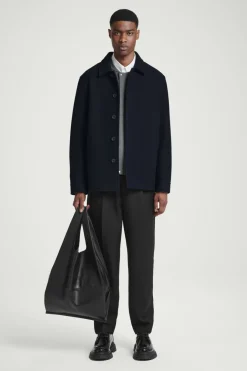 Best COS SLOUCHY TOTE - LEATHER BLACK