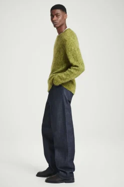 COS SPACE-DYED MOHAIR-BLEND SWEATER GREEN